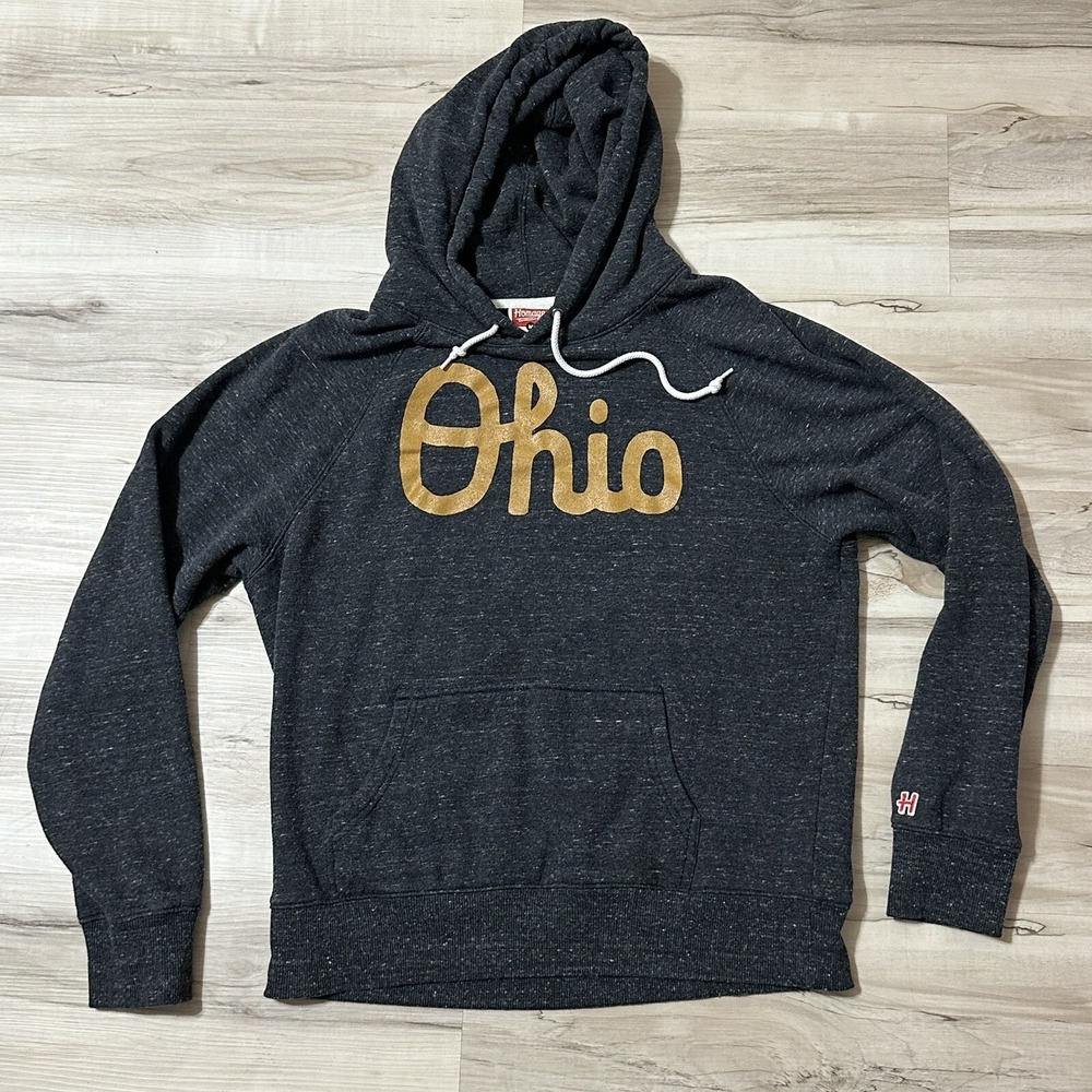 Homage Ohio State Buckeyes Script‎ Ohio Hoodie Hooded Sweatshirt Small